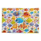 Schöne tropische Seefische Kissenbezug (Rückseite)