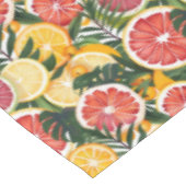Schöne tropische Sommerfrüchte Tischdecke (Schrägansicht)