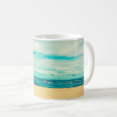 Schöne tropische Strand- und Meereslandschaft Kaffeetasse (VorderseiteRechts)
