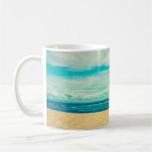 Schöne tropische Strand- und Meereslandschaft  Kaffeetasse