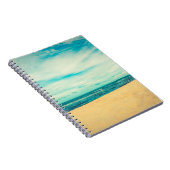 Schöne tropische Strand- und Meereslandschaft Notizblock (Rechte Seite)