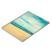 Schöne tropische Strand- und Meereslandschaft Notizblock (Linke Seite)