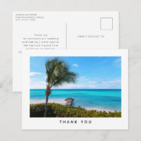 Schöne tropische Strandbrise Palm Danke