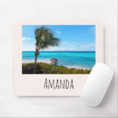 Schöne tropische Strandbrise Palme Mousepad (Mit Mouse)