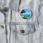 Schöne tropische Strandbrise Palmenbaum Button (Beispiel)