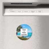 Schöne tropische Strandhochzeit Magnet (In Situ (Geschirrspüler))