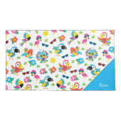 Schöne tropische Vögel farbenfrohe Paradies Muster Kissenbezug (Rückseite)