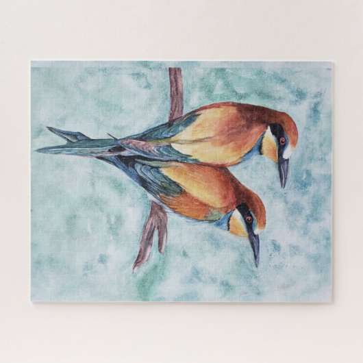 Schöne tropische Vögel Puzzle (Horizontal)