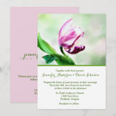 Schöne Tulip Wasserfarbe Custom Wedding Einladung (Vorne/Hinten)