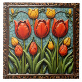 Schöne Tulips Populäre Sammlung Fliese (Vorderseite)