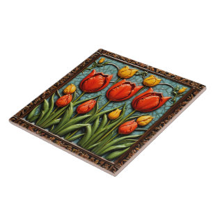 Schöne Tulips Populäre Sammlung Fliese
