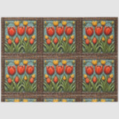 Schöne Tulips Populäre Sammlung Seidenpapier (Vorderseite)