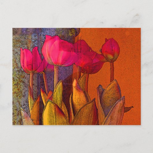 Schöne Tulips Postkarte (Vorderseite)