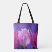 Schöne Tulpen auf einer Taschentasche Tasche (Rückseite)