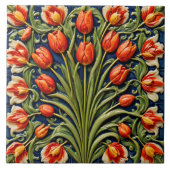 Schöne Tulpen Trendige Kollektion Fliese (Vorderseite)