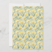 Schöne Tulpenblume 10. Geburtstag (Rückseite)