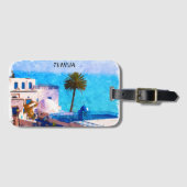 Schöne Tunesien Panorama-Aussicht Gepäckanhänger (Vorderseite (Horizontal))