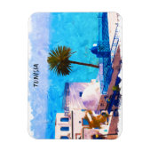 Schöne Tunesien Panorama-Aussicht Magnet (Vertikal)