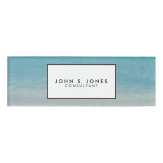 Schöne Türken des Strand-| und Caicos-Foto Namenschild