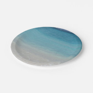 Schöne Türken des Strand- und Caicos-Foto Pappteller