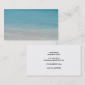 Schöne Türken des Strand-| und Caicos-Foto Visitenkarte (Vorne/Hinten)