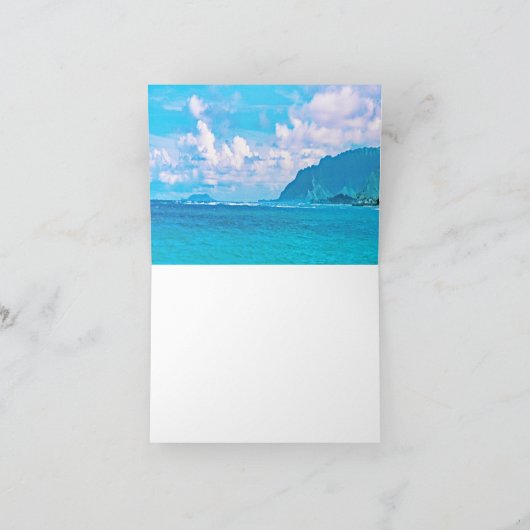 Schöne türkisfarbene Ozeanwellen (Innenseite)