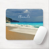 Schöne türkisfarbene tropische Fotografie Mousepad (Mit Mouse)