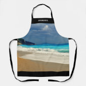 Schöne türkisfarbene tropische Fotografie Schürze (Vorderseite)