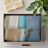 Schöne türkisfarbene tropische Fotografie Seidenpapier (Geschenk)