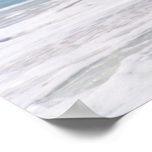 Schöne Türkiswelle Poster (Ecke)