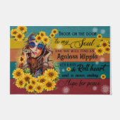 Schöne Türmatte, Bohemisches einmaliges Geschenk Fußmatte (Vorderseite)