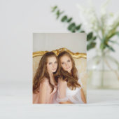 Schöne Twins in den Nächten Postkarte (Stehend Vorderseite)