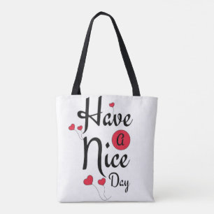 Schöne-Typografie mit Herzballons Tasche