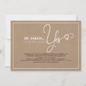 Schöne Typografie Niedlich Moderne Engagement Part Einladung (Vorderseite)