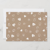 Schöne Typografie Niedlich Moderne Engagement Part Einladung (Rückseite)