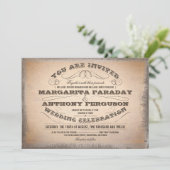 schöne typografische Hochzeitseinladungen Einladung (Stehend Vorderseite)