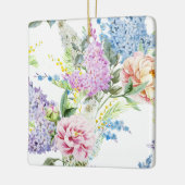 Schöne u. elegante handgemalte | Verzierung Keramikornament (Links)