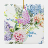 Schöne u. elegante handgemalte | Verzierung Keramikornament (Rückseite)