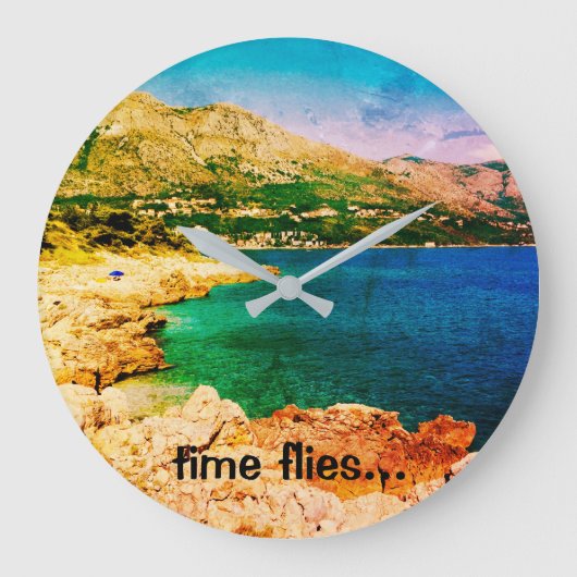 Schöne Uhr" Große Wanduhr (Vorderseite)