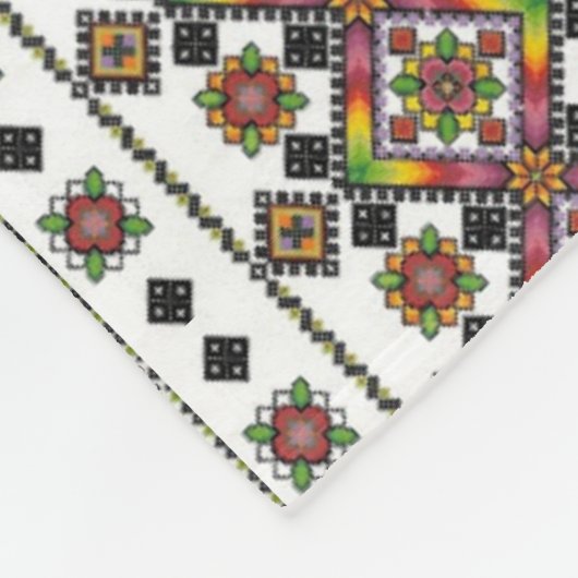 Schöne ukrainische Kunst Fleecedecke (Ecke)