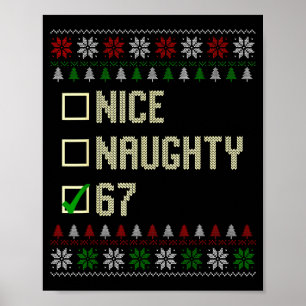 Schöne Unartige 67 Lustige Hässliche Pullover Slan Poster