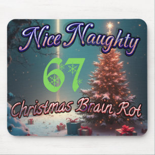 Schöne Unartige 67 Weihnachten Gehirn Fäule Mousepad