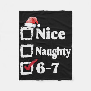 Schöne Unartige 6 7 Meme 67 Weihnachten Sechs Sieb Fleecedecke