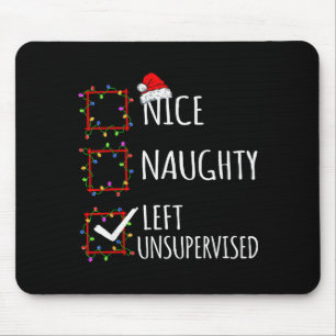 Schöne Unartige Allein Gelassene Weihnachtsliste L Mousepad