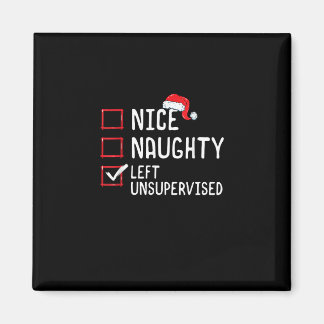 Schöne Unartige Allein Gelassene Weihnachtsliste   Magnet
