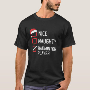 Schöne unartige Badminton-Spieler-Gruppe passend z T-Shirt