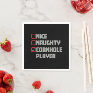 Schöne Unartige Cornhole-Spielerliste Hässliches W Serviette