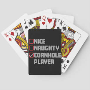 Schöne Unartige Cornhole-Spielerliste Hässliches W Spielkarten