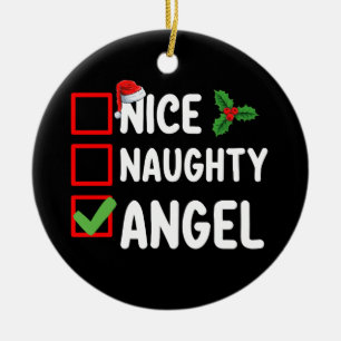 Schöne Unartige Engel Weihnachtsliste Feiertage Fa Keramik Ornament