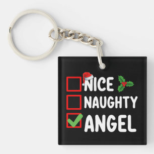 Schöne Unartige Engel Weihnachtsliste Feiertage Fa Schlüsselanhänger